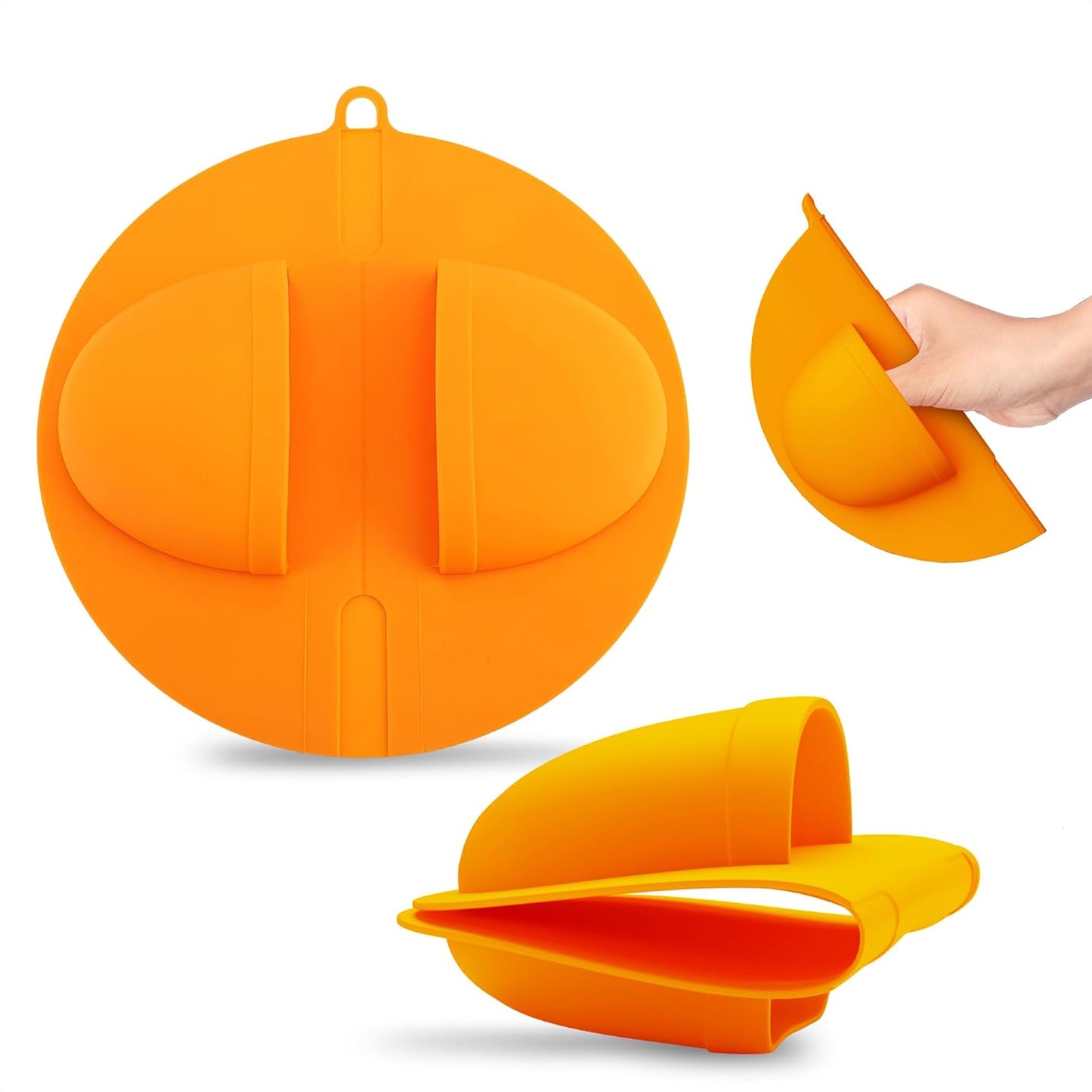 Guantes para parrilla 480°F silicona flexible antideslizante
