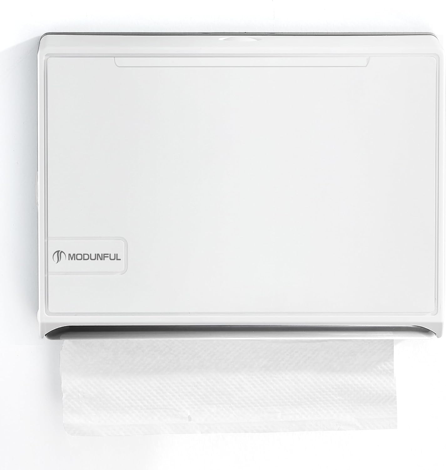 Dispensador de toallas de papel para baño en plástico blanco