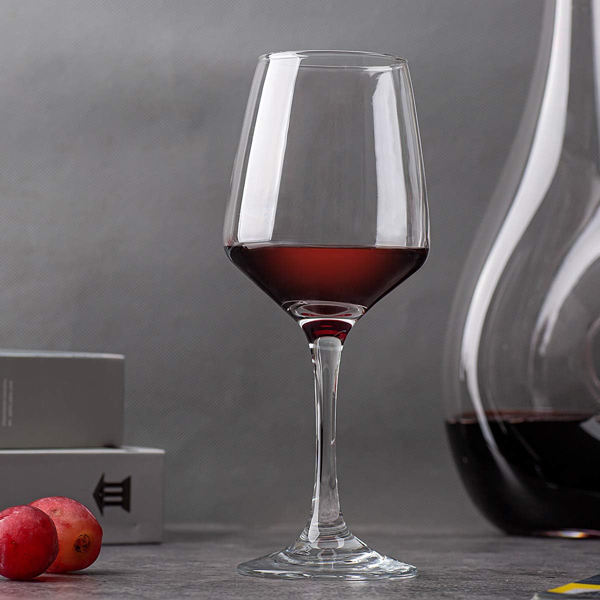 Set 8 Copas Vino 12oz Cristal Transparente Sin Plomo