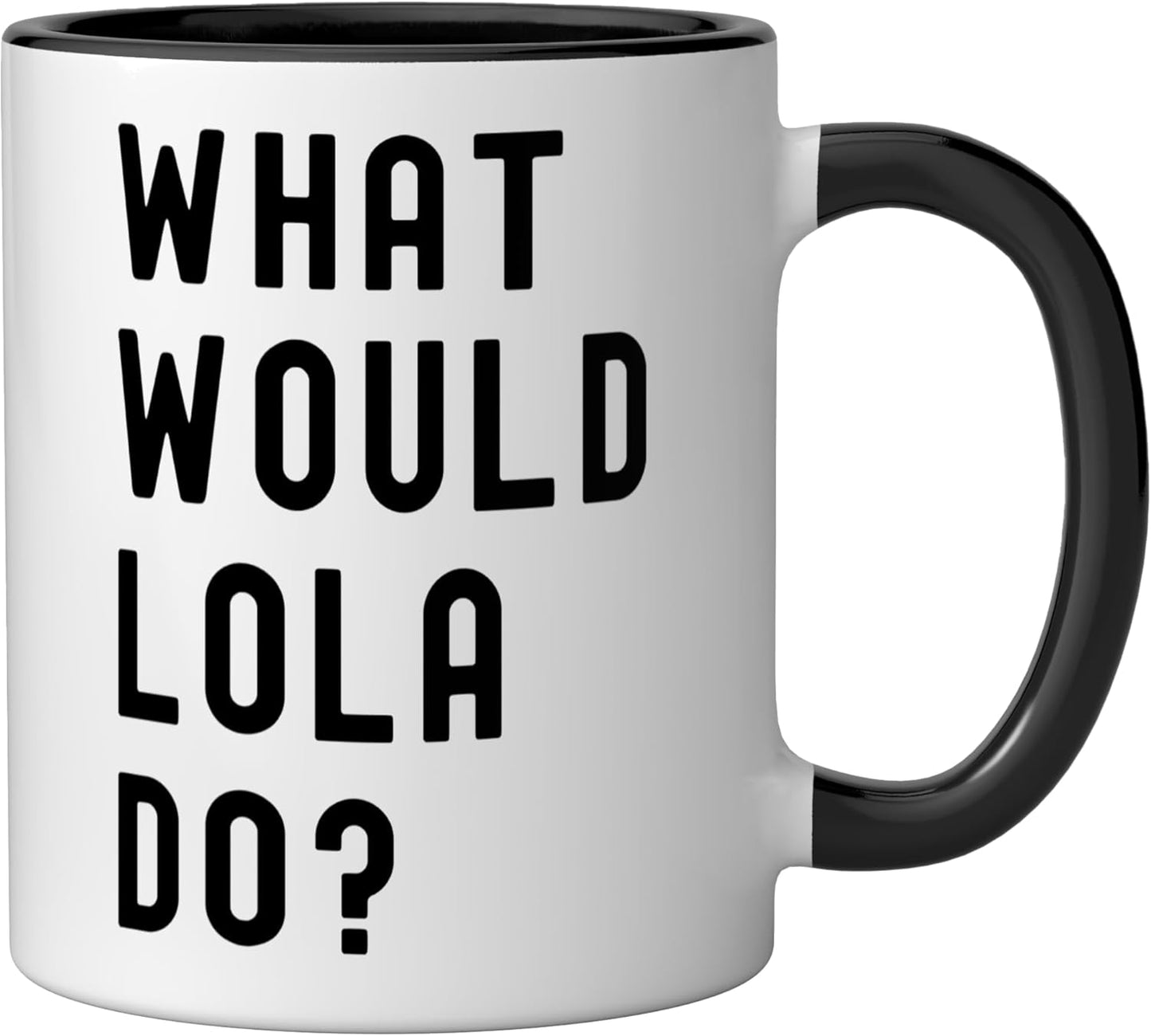 Taza cerámica What Would Lola Do? Negro/Blanco