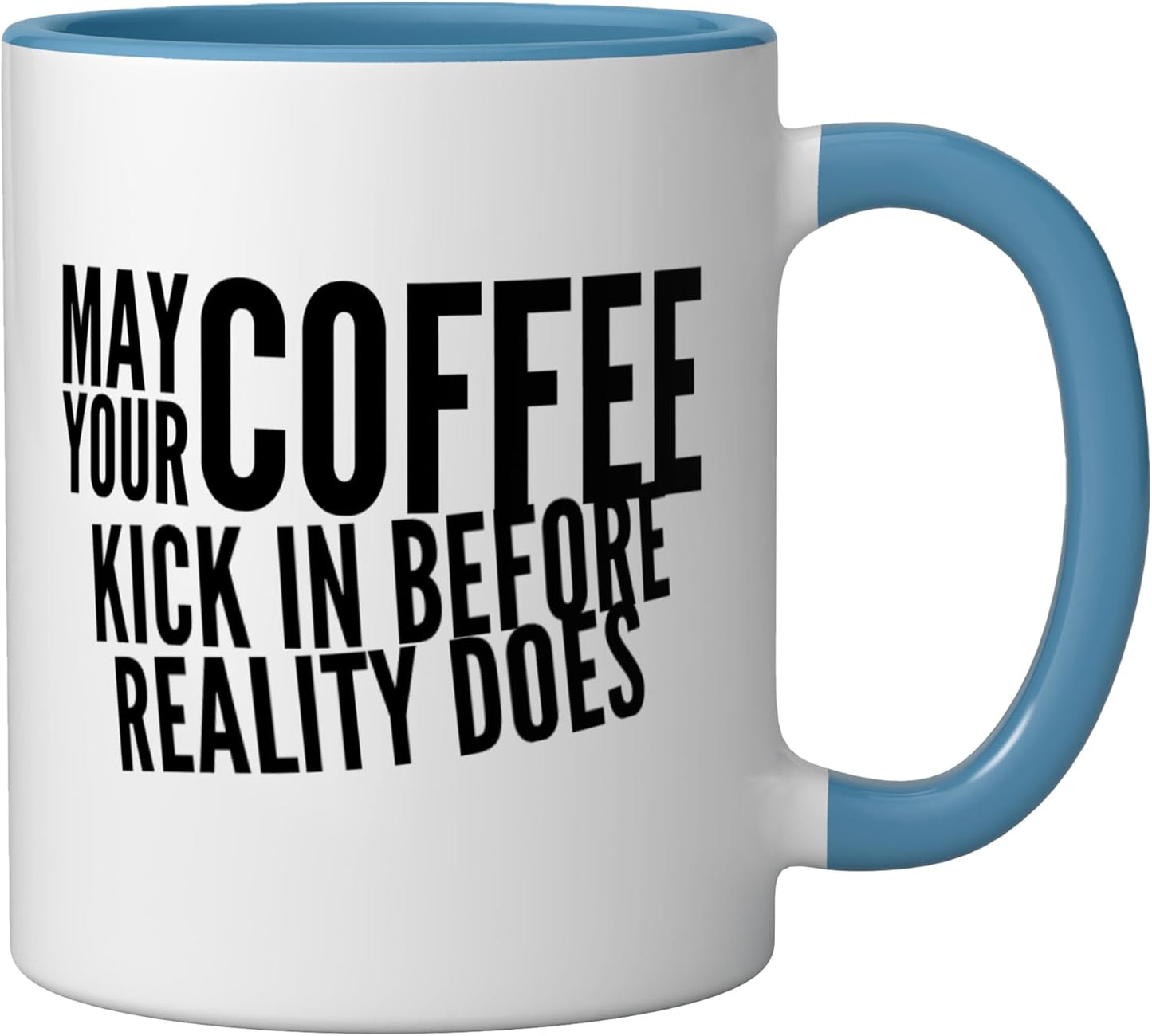 Taza Cerámica Café Azul/Blanco