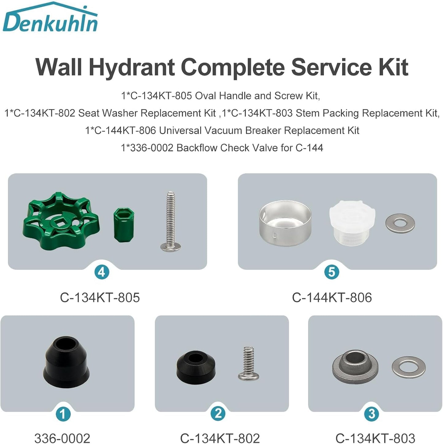 Kit servicio hidrante pared C-144KT-807 comp C-144