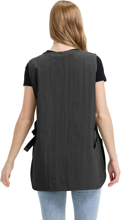 Delantal impermeable unisex Molaxhome con 3 bolsillos y botones laterales
