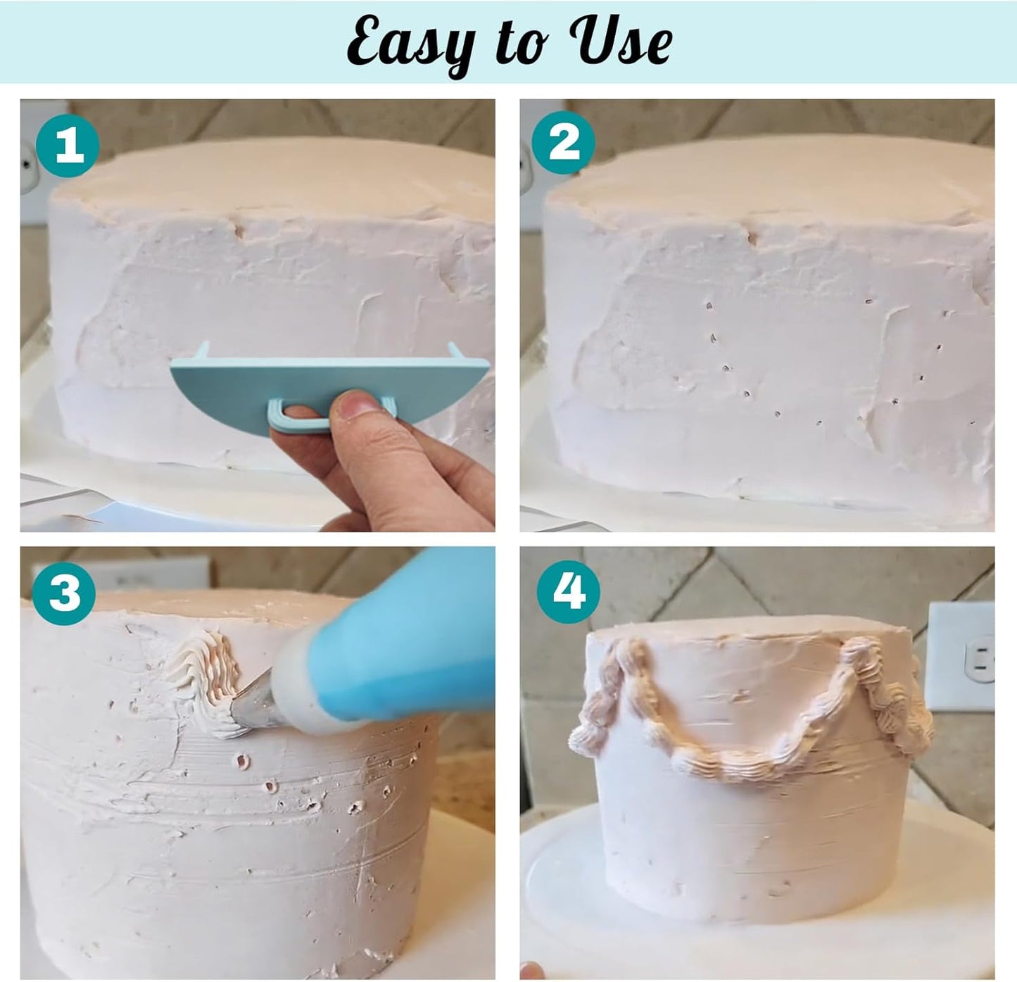 Herramientas de guía de arco para pasteles de 4 a 12 pulgadas