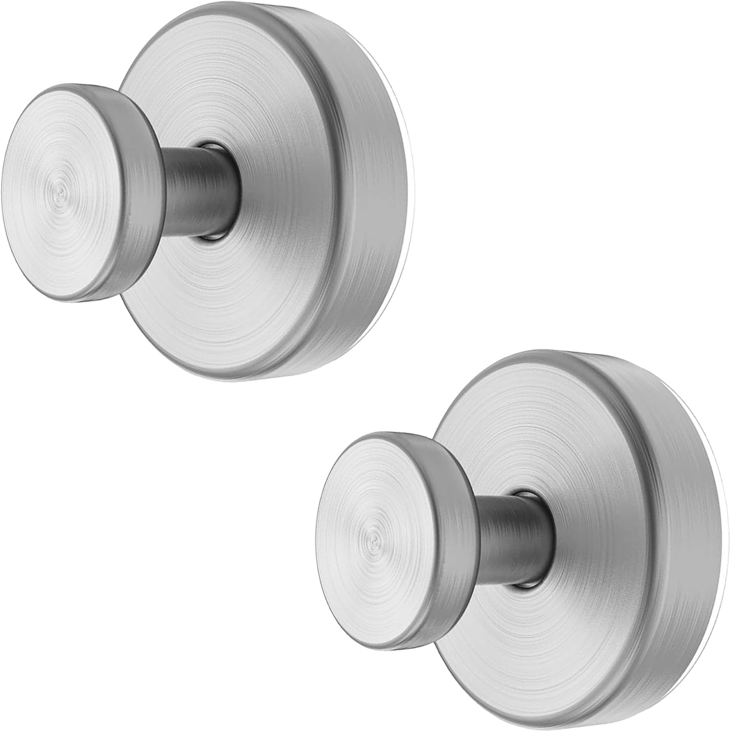 Ganchos ventosa para toalla ducha y tazas plateadas