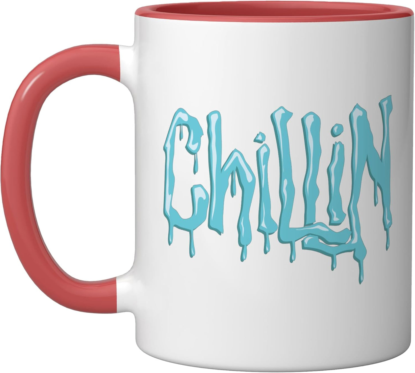 Taza Cerámica Chillingpulgadamy Roja/Blanca