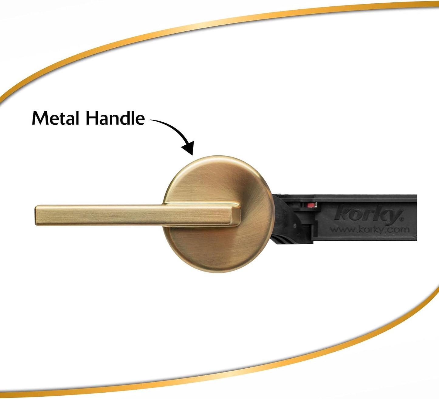 Manija inodoro metal universal estilo moderno oro