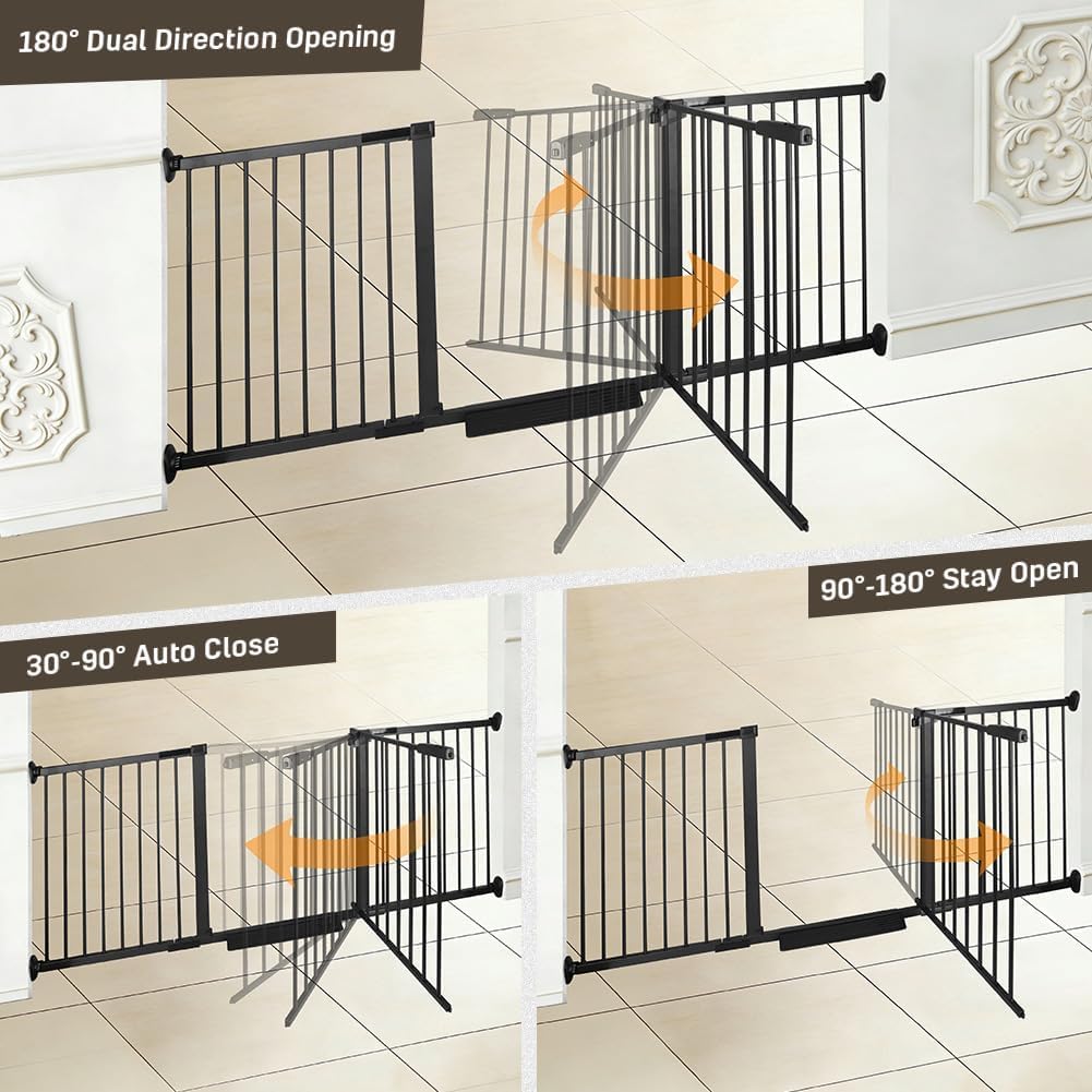 Puerta seguridad bebé metal cierre automático escaleras puertas
