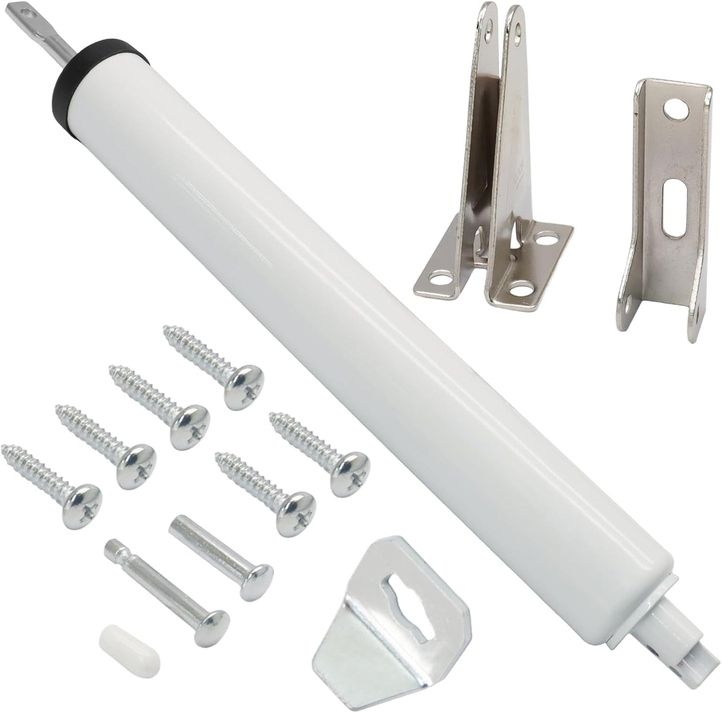 Kit cierrapuerta Storm con cierre neumático ajustable blanco