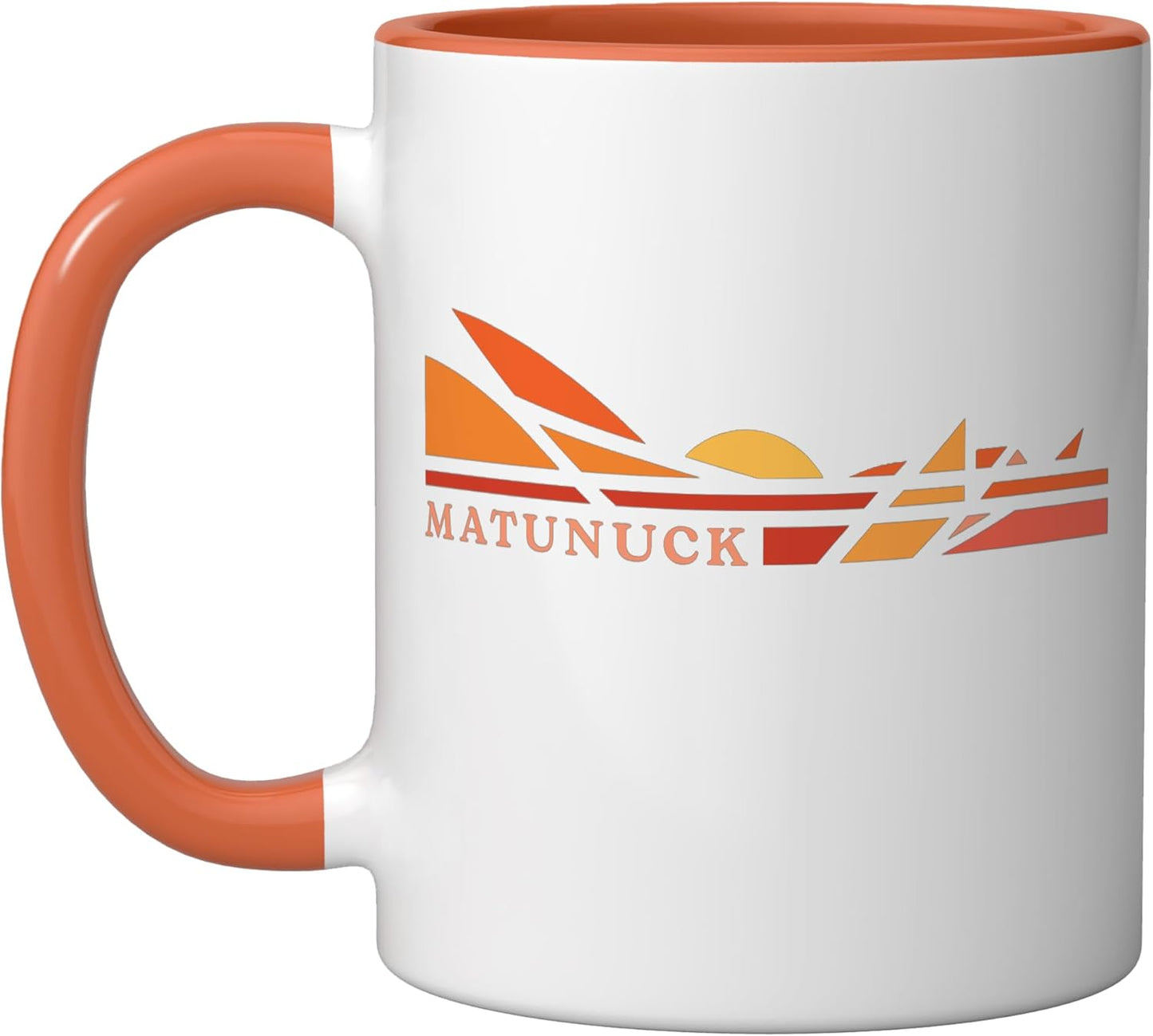 Taza cerámica Matunuck Rhode Island Lifestyle naranja/blanca