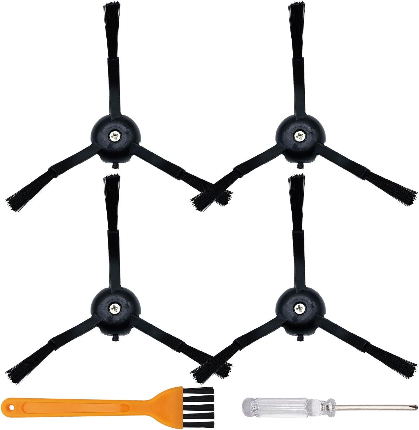 4 Cepillos laterales comp Roborock S8 Pro Ultra S7 Max Qrevo