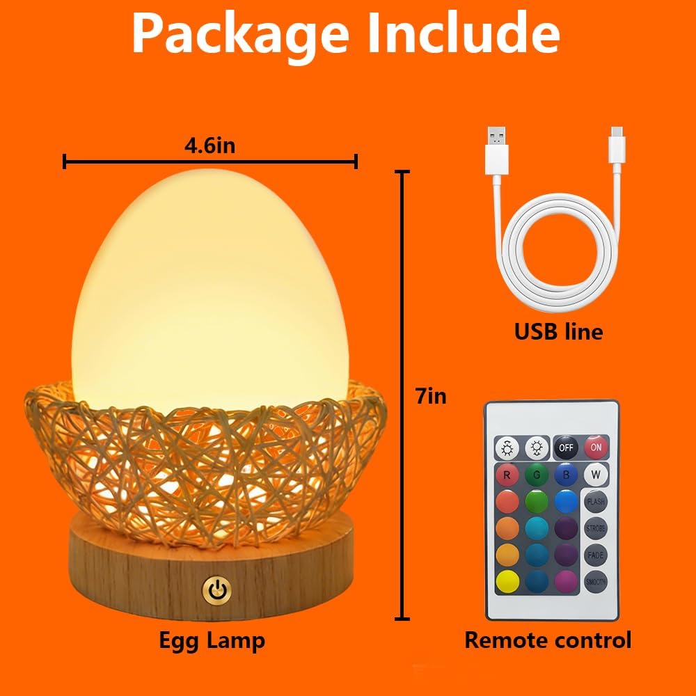 Luz Nocturna Recargable Niños Con Control Táctil 16 Colores