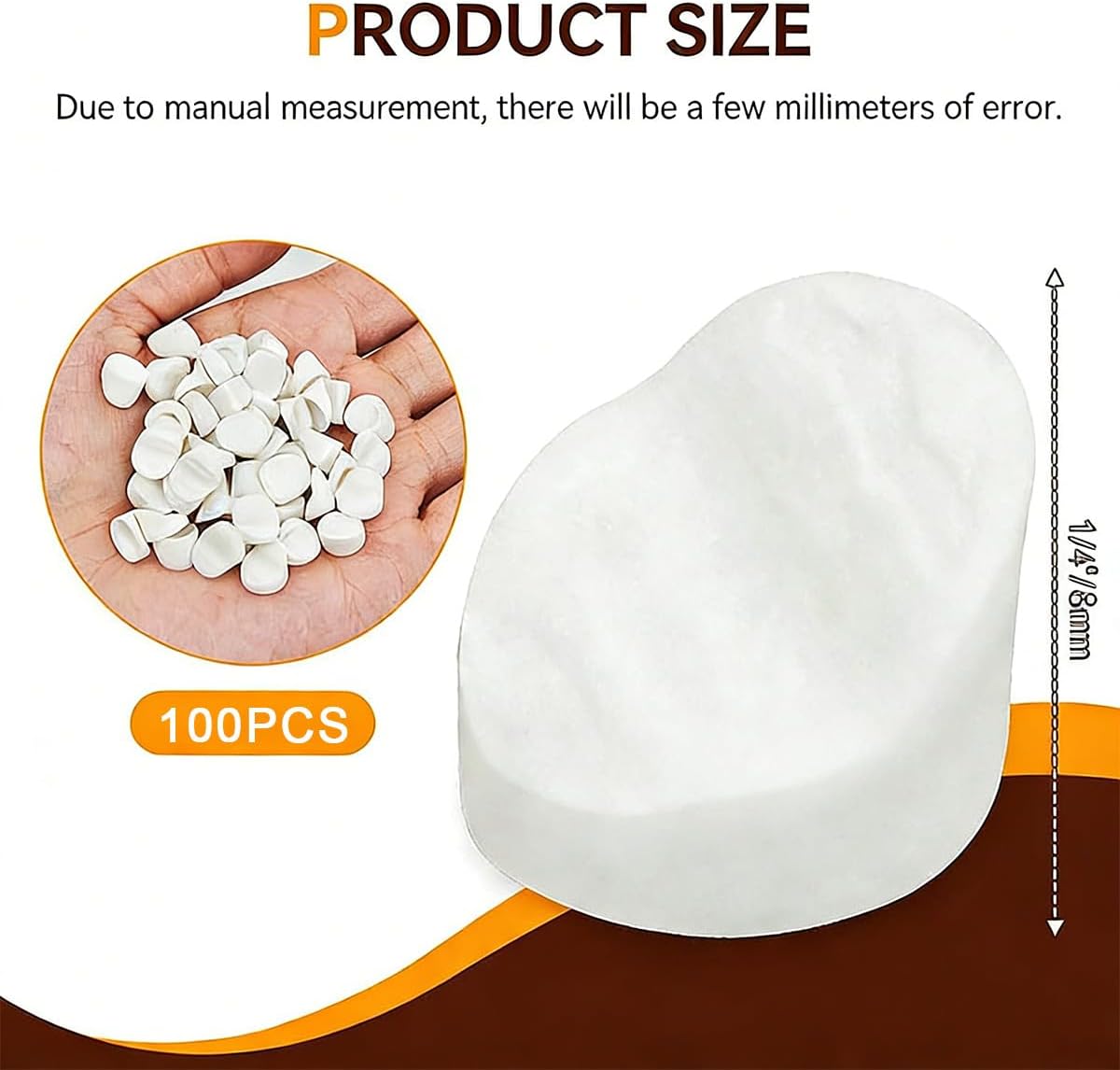 Tapones puerta silicona blanca 1/4pulg