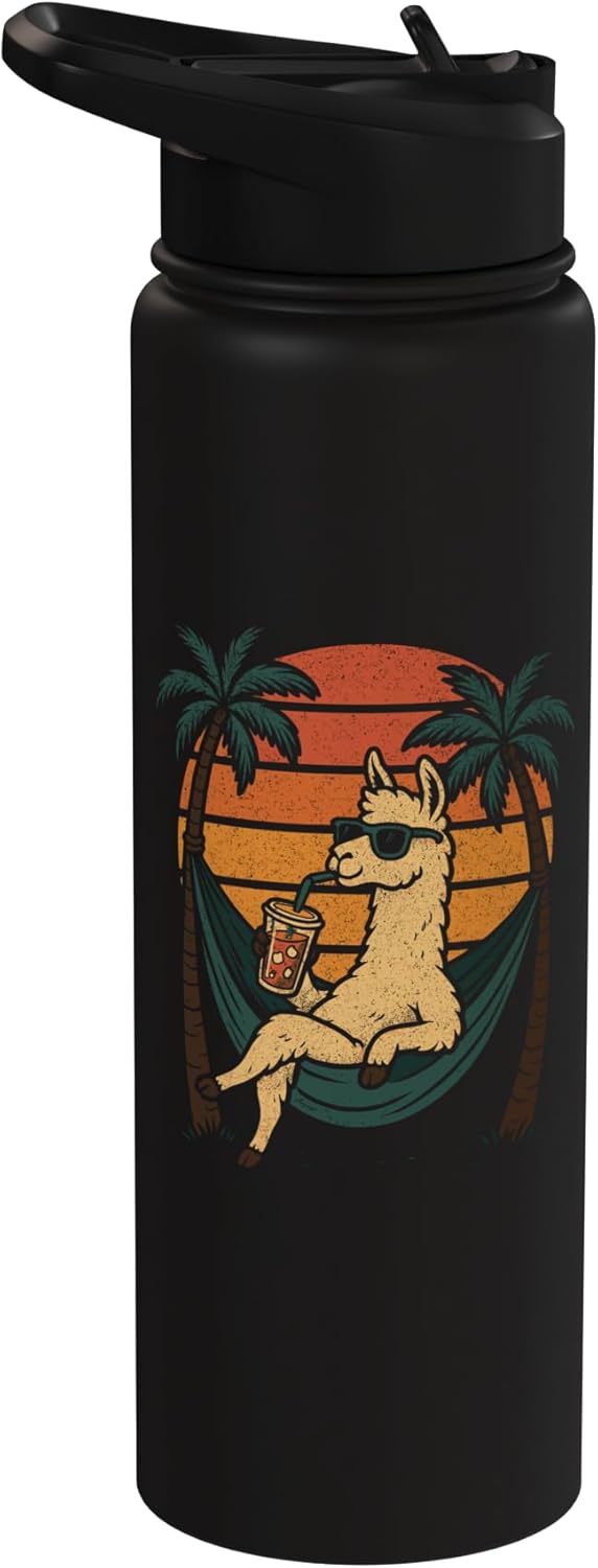 Botella agua térmica acero inox relajante con llamas