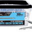 Tornillos cubierta acero inox 316 #10x2.5pulg 100uds