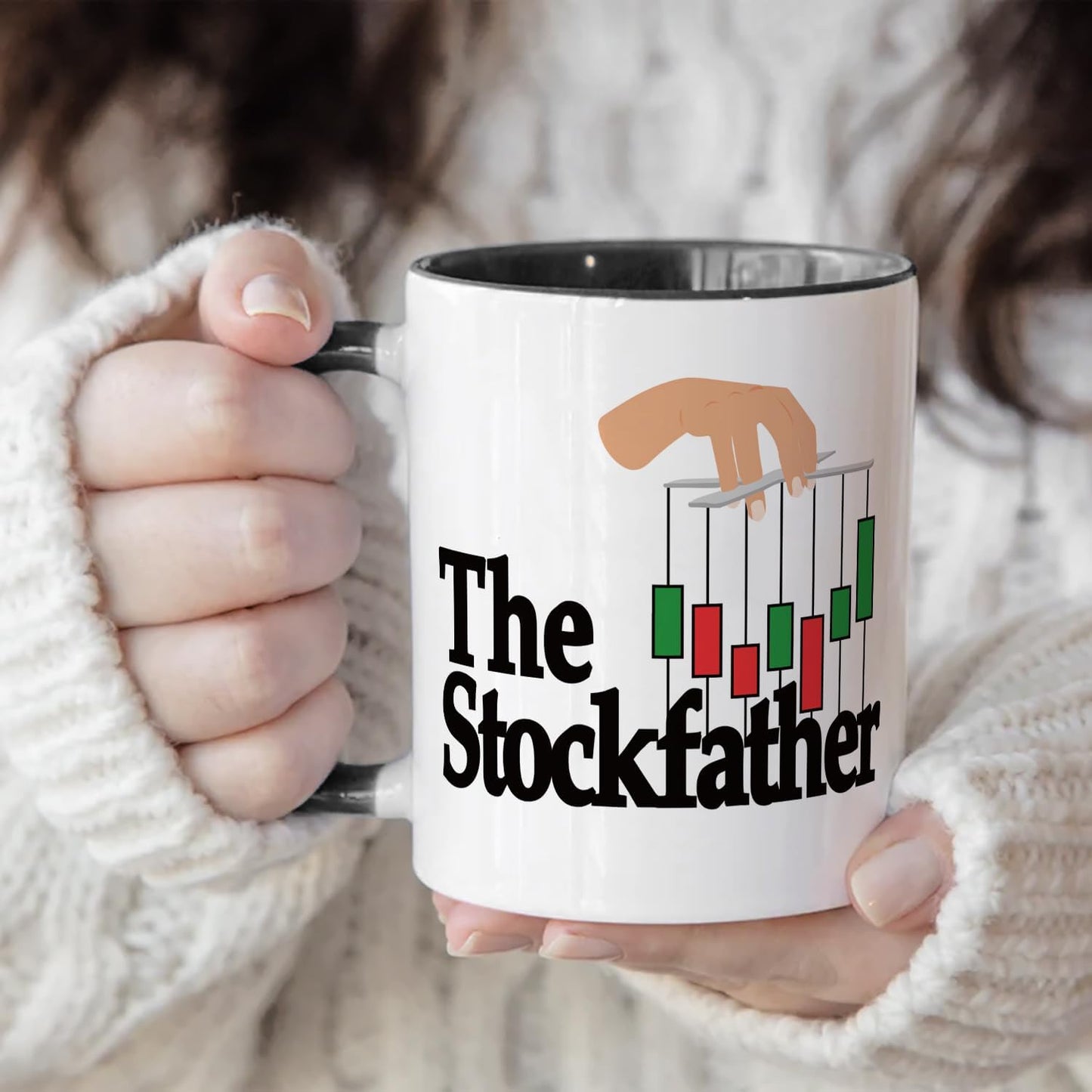 Taza de café divertida para comerciantes de acciones y entusiastas de la inversión