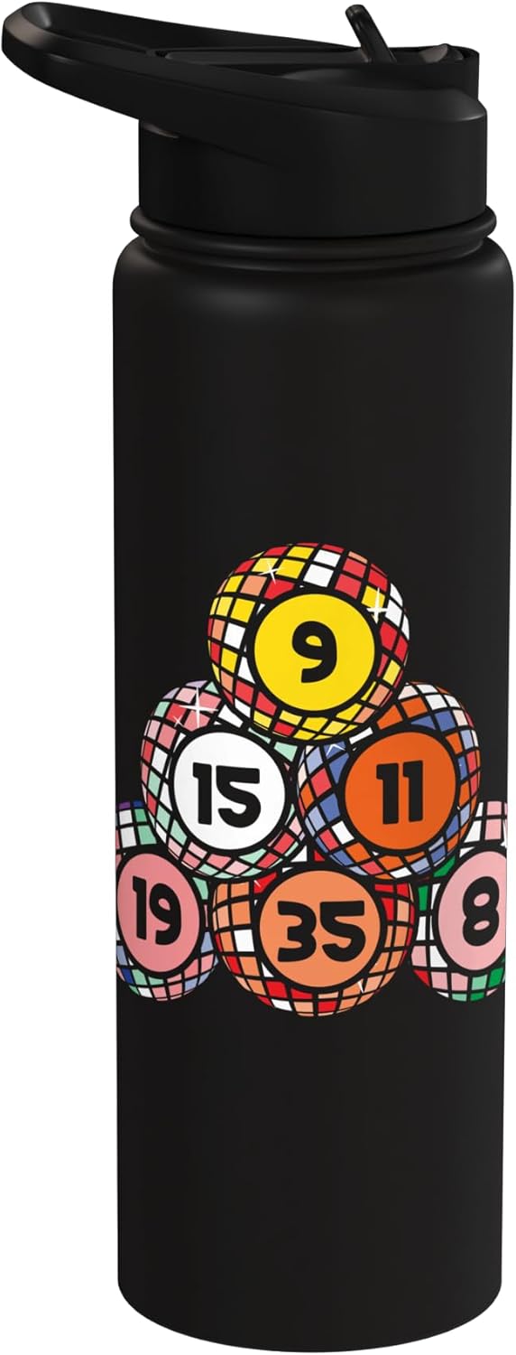 Botella de agua aislada de acero inoxidable para bingo