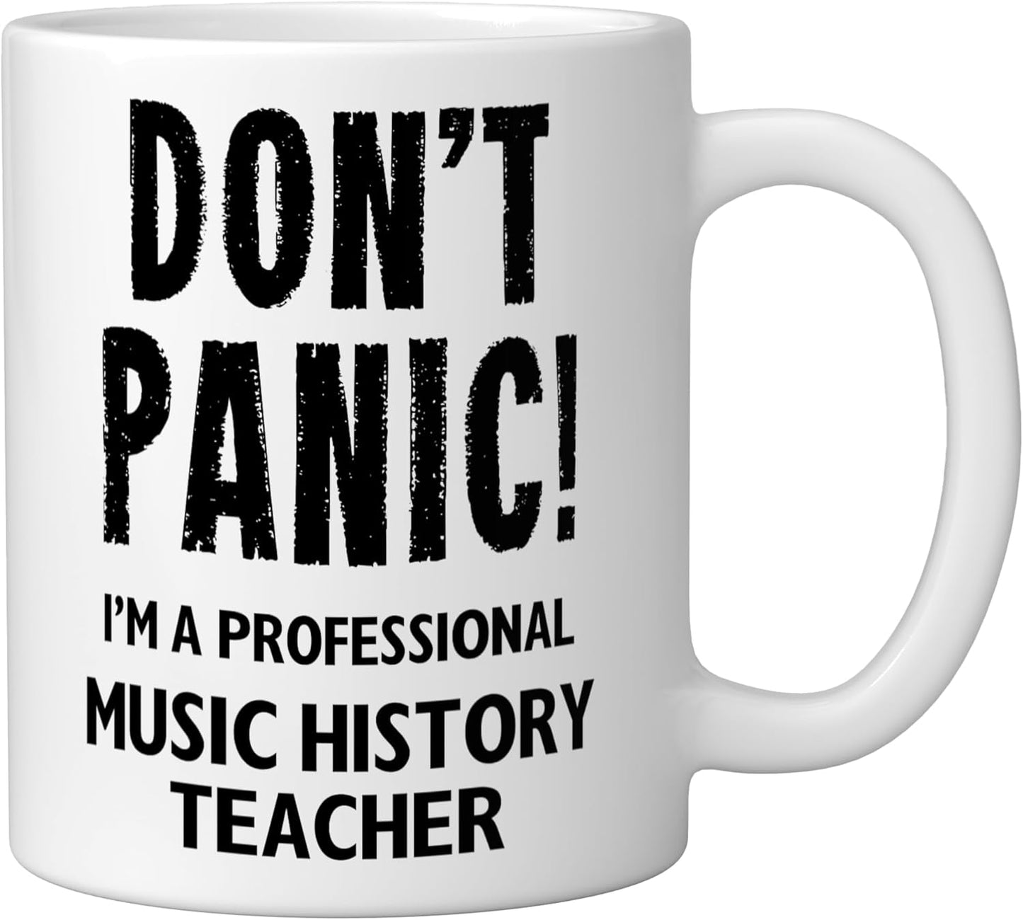 Taza Cerámica para Profesor de Historia Blanca