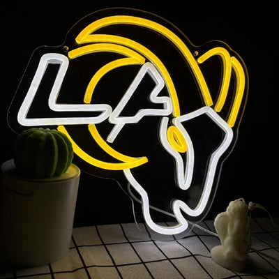 Letrero neón fútbol LED regulable para dormitorio y fiesta