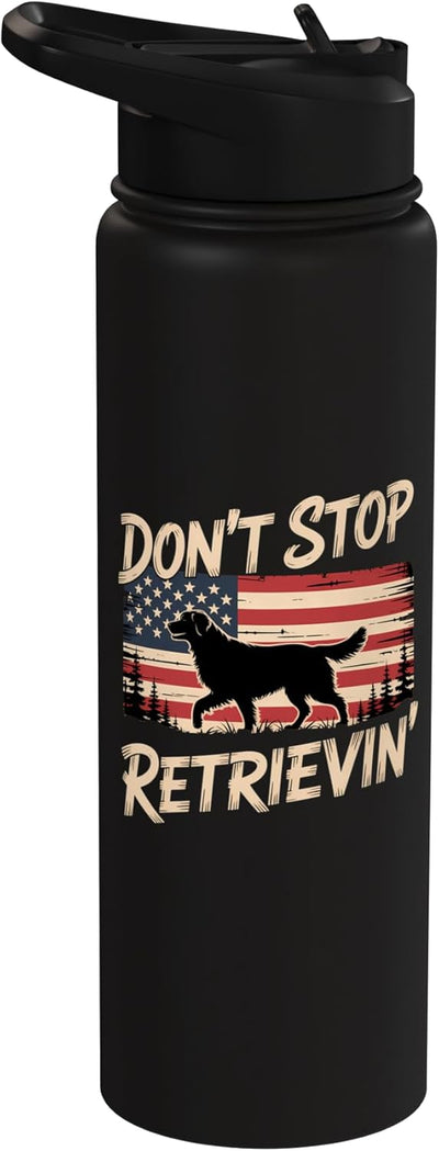 Botella de agua acero inoxidable para perro golden retriever