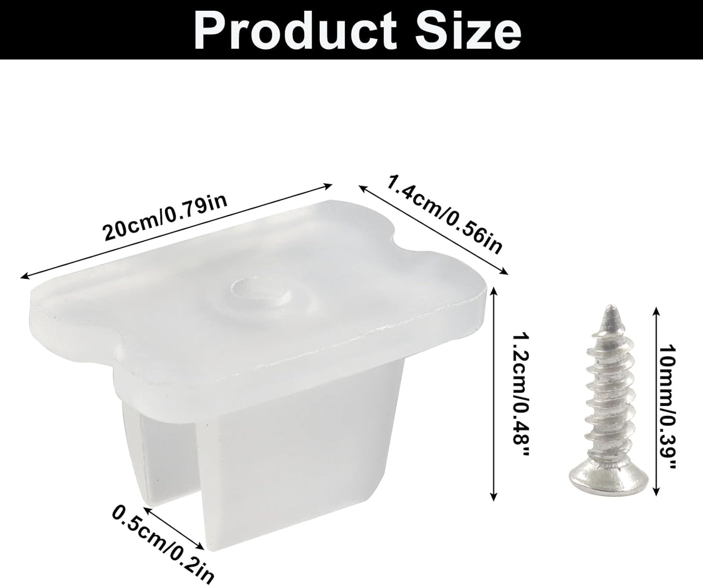 30 Pzas Soportes LED Impermeables para Tiras 5-6mm