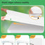 Mantel rectangular 8ft set 8 elásticos blancos resistente agua