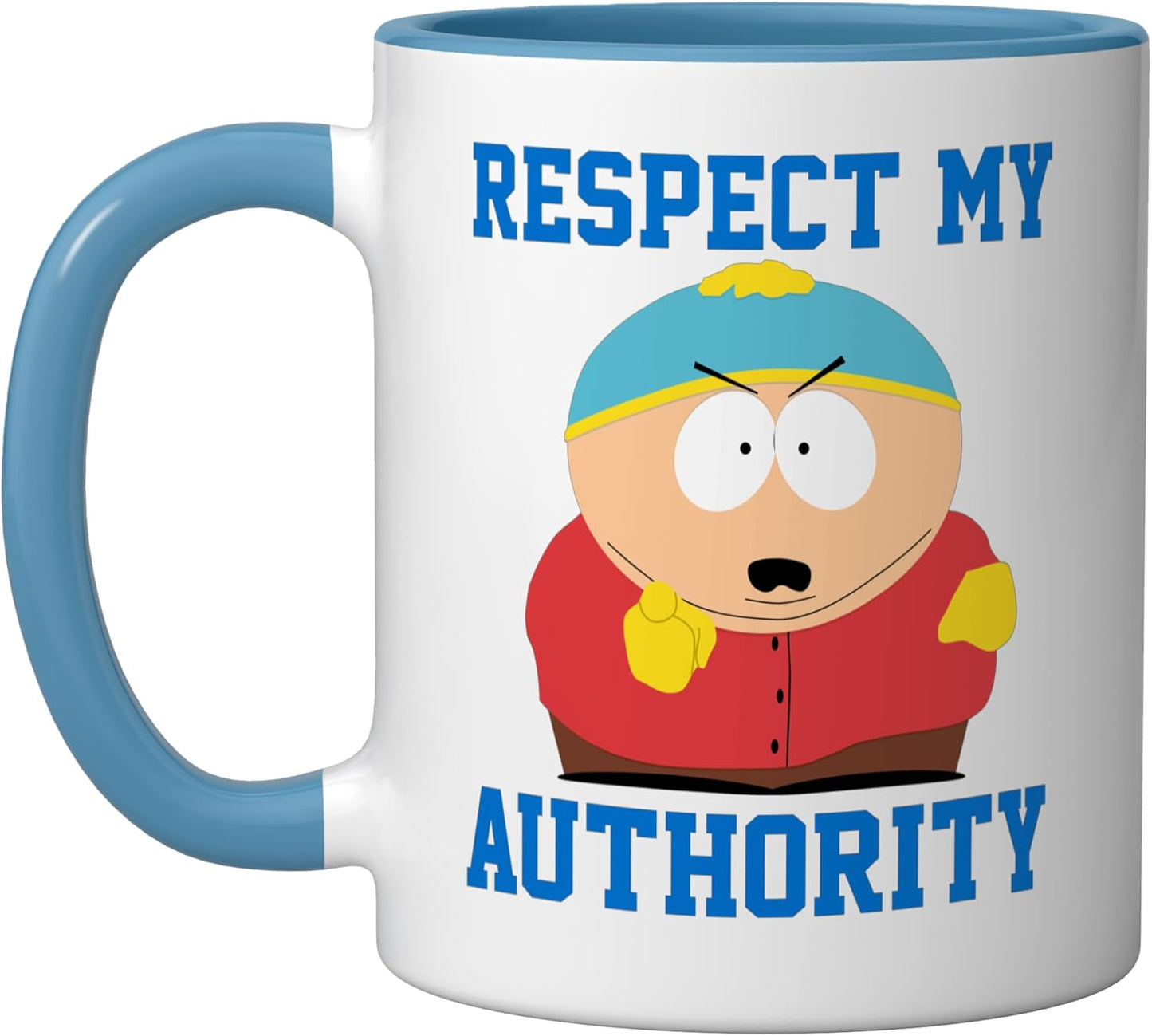 Taza de cerámica South Park Respect My Authority Eric azul y blanco