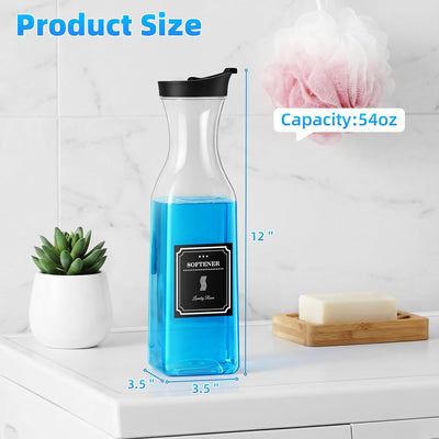 Dispensador detergente 54oz plástico set 3 color negro