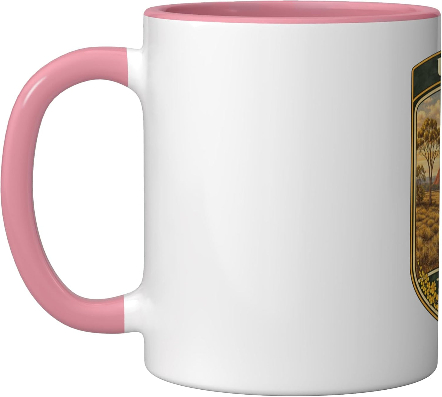 Taza Cerámica Heraldic Oceania Rosa/Blanca