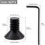 Tornillos M3 x 0.236pulg hexagonales avellanados acero negro