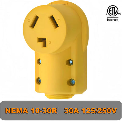 Receptáculo NEMA 10-30R 30A 125/250V enchufe hembra industrial