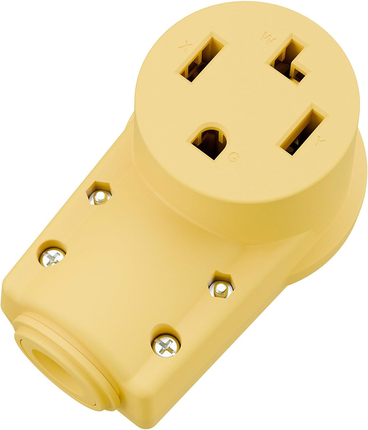 Enchufe NEMA 14-30R 30A 125/250V Receptáculo Secadora Amarillo