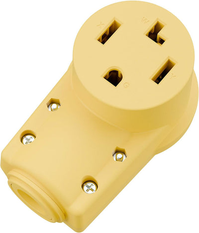 Enchufe NEMA 14-30R 30A 125/250V Receptáculo Secadora Amarillo