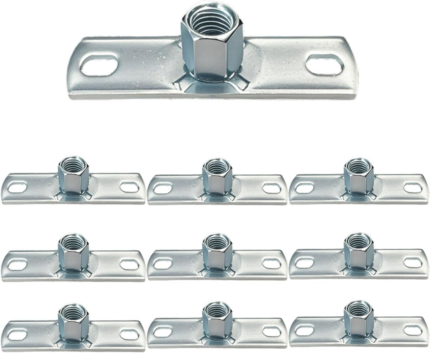 10 Ganchos Brida Techo para Varilla 3/8 y 5/16