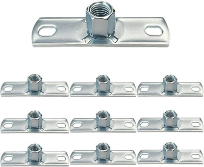 10 Ganchos Brida Techo para Varilla 3/8 y 5/16