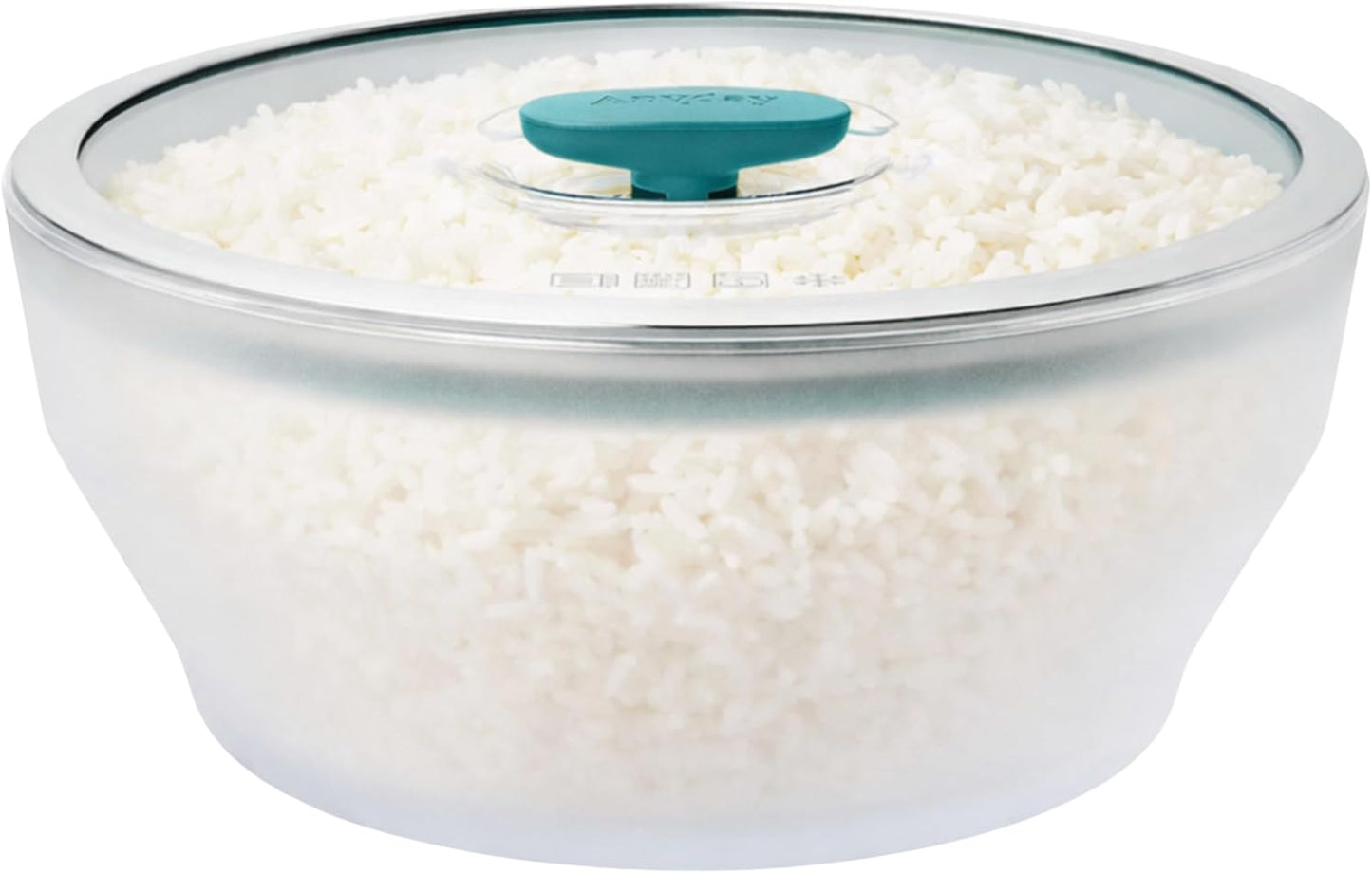 Arrocera Microondas 12 Tazas Vidrio Utensilios Seguros Sin BPA