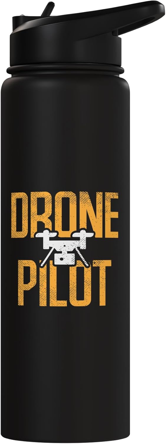 Botella de agua acero inoxidable para drone pilot quadcopter