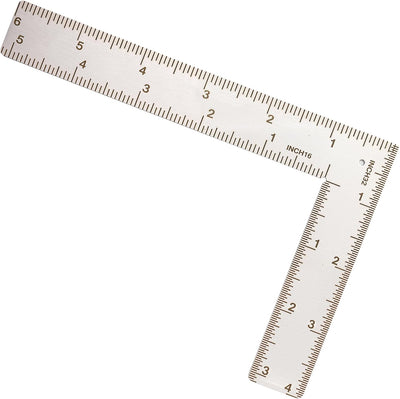 Regla acero inox cuadrada 4x6 pulg para carpintería