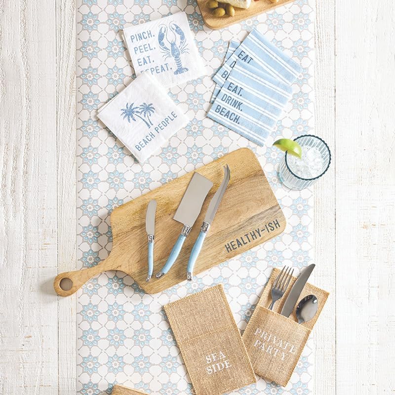 Servilletas de papel absorbentes Santa Barbara Design Studio 3 capas tamaño cóctel azul playa