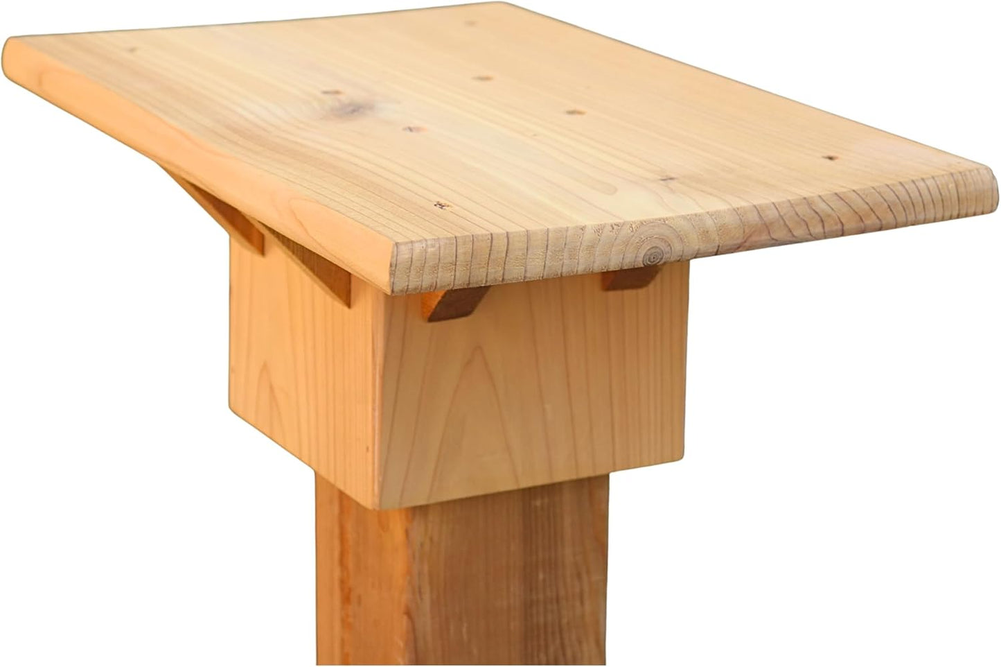 Soporte buzón cedro para postes 4x4 rurales