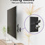 Placa pared negro paso cable goma flexible para TV