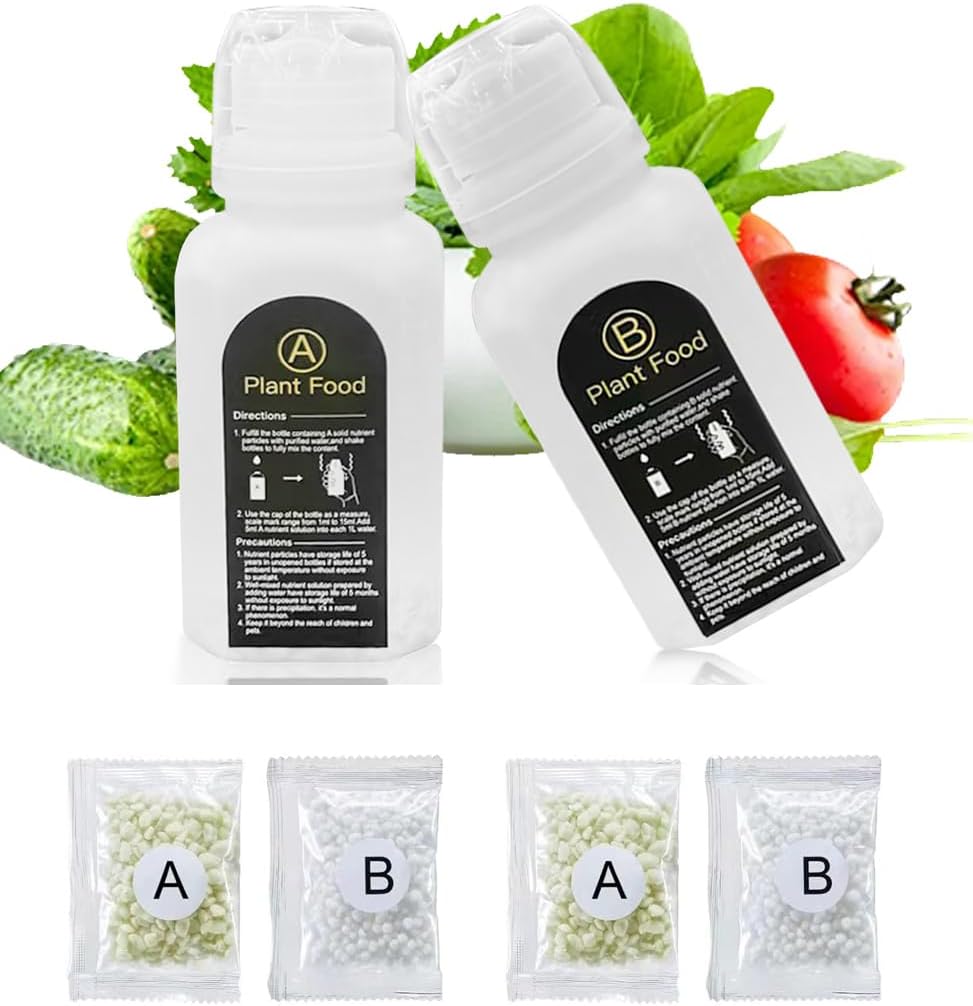 Alimento para plantas hidropónicas A&B hierbas frutas flores
