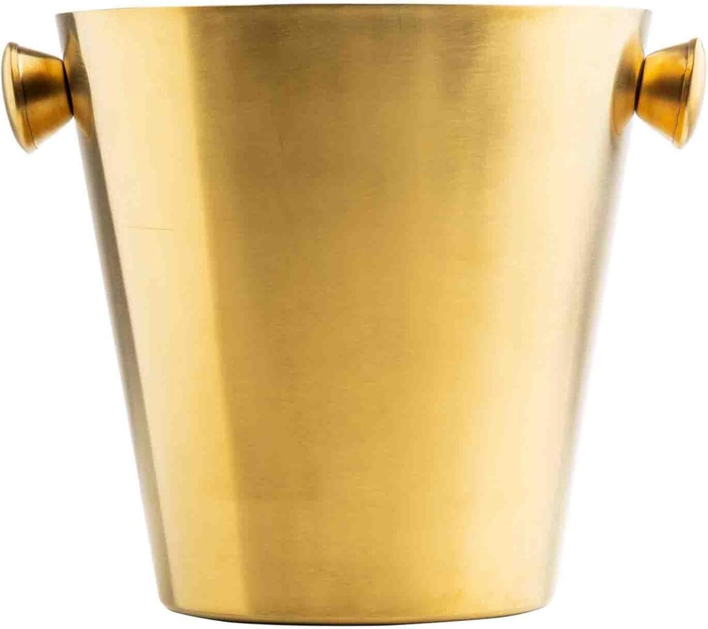 Cubo vino doble pared asas perilla acero inox dorado 5qt