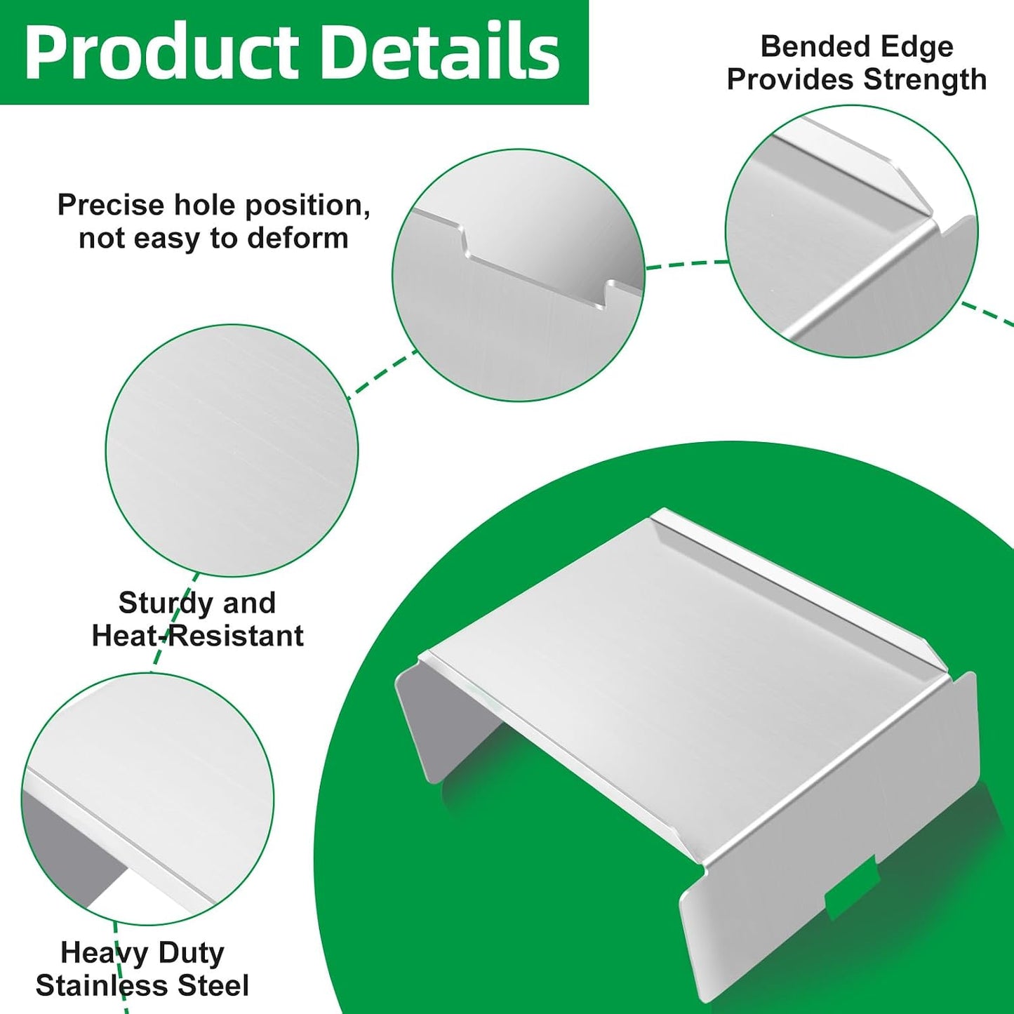 Placa deflectora acero inox para Traeger Pro 22 Pit Boss