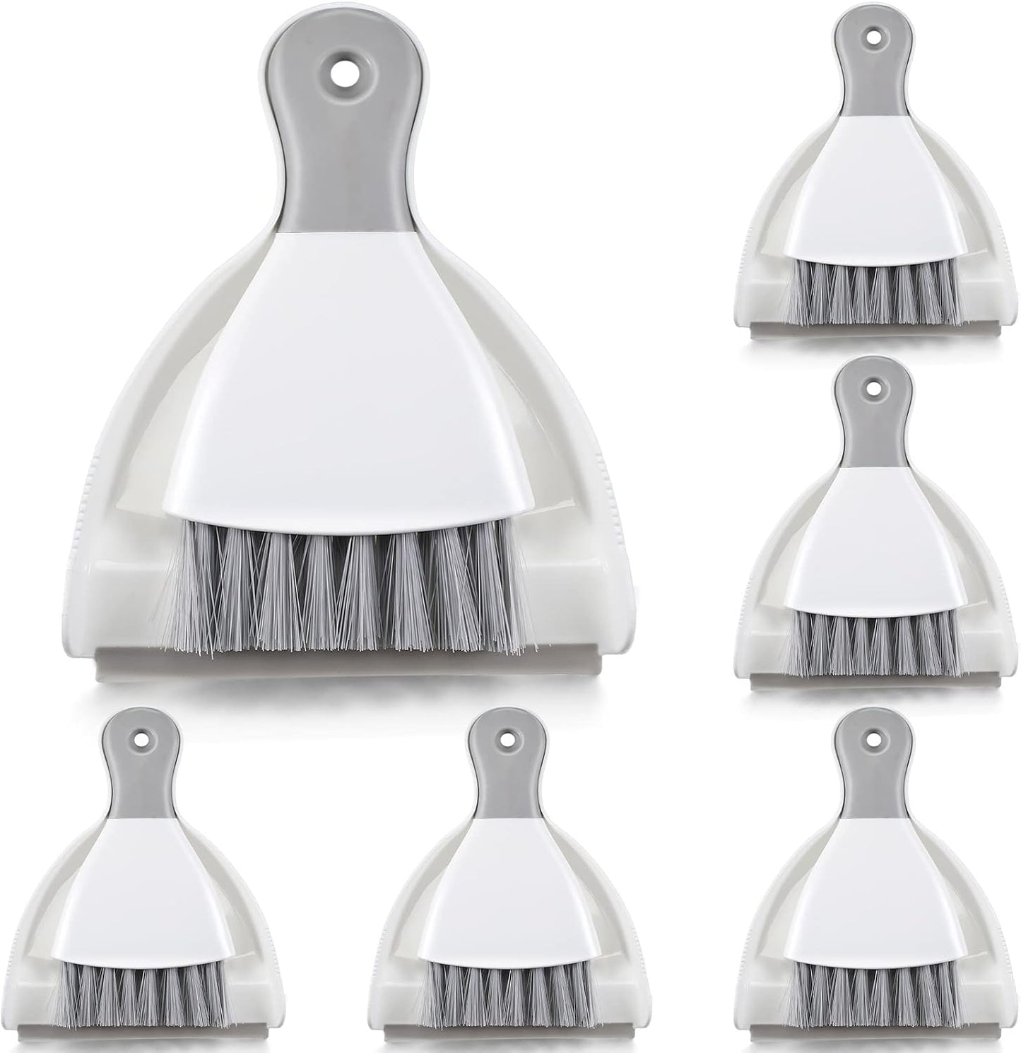 Set 6 recogedor cepillo escoba bandeja polvo coche cocina