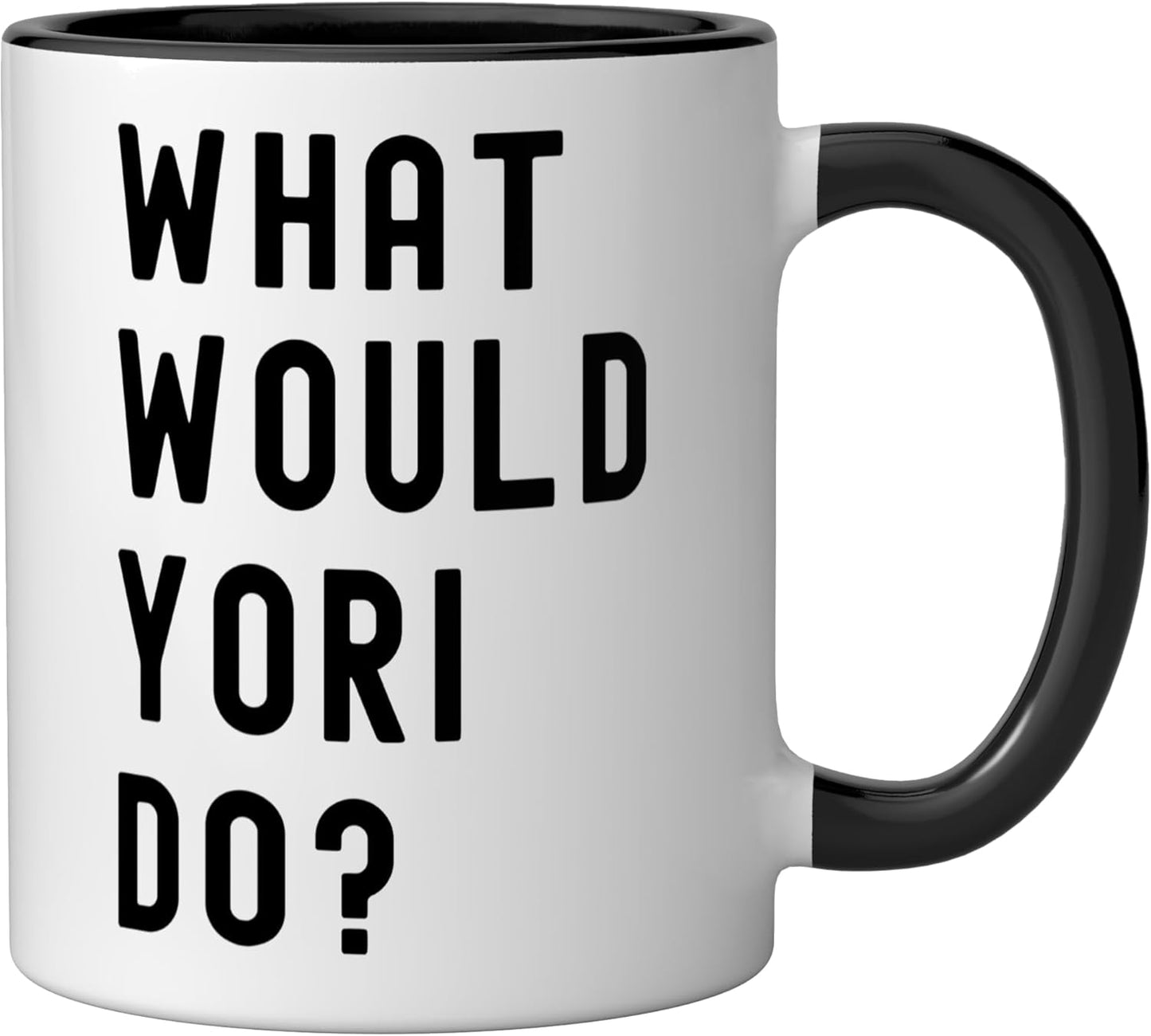 Taza cerámica What Would Yori Do? Negro/Blanco