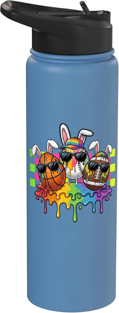 Bebida isotérmica de acero inoxidable con forma de conejo de Pascua