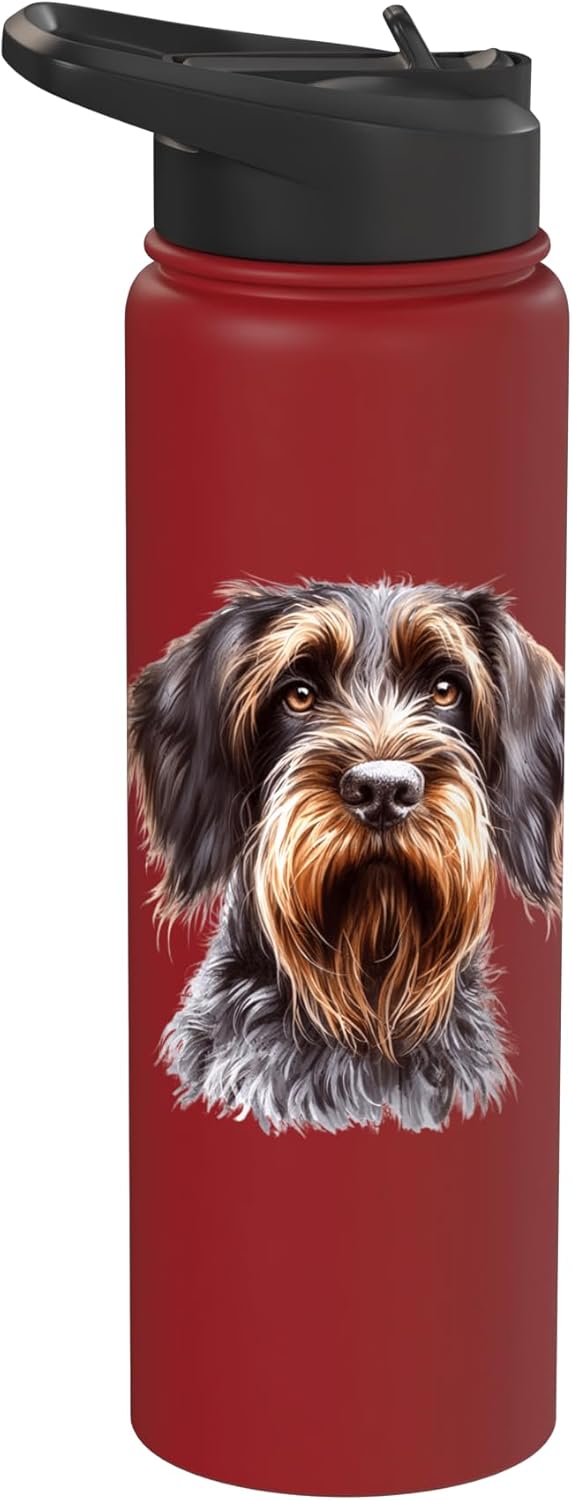 Botella de agua acero inoxidable para perro Wirehaired Pointed Griffon