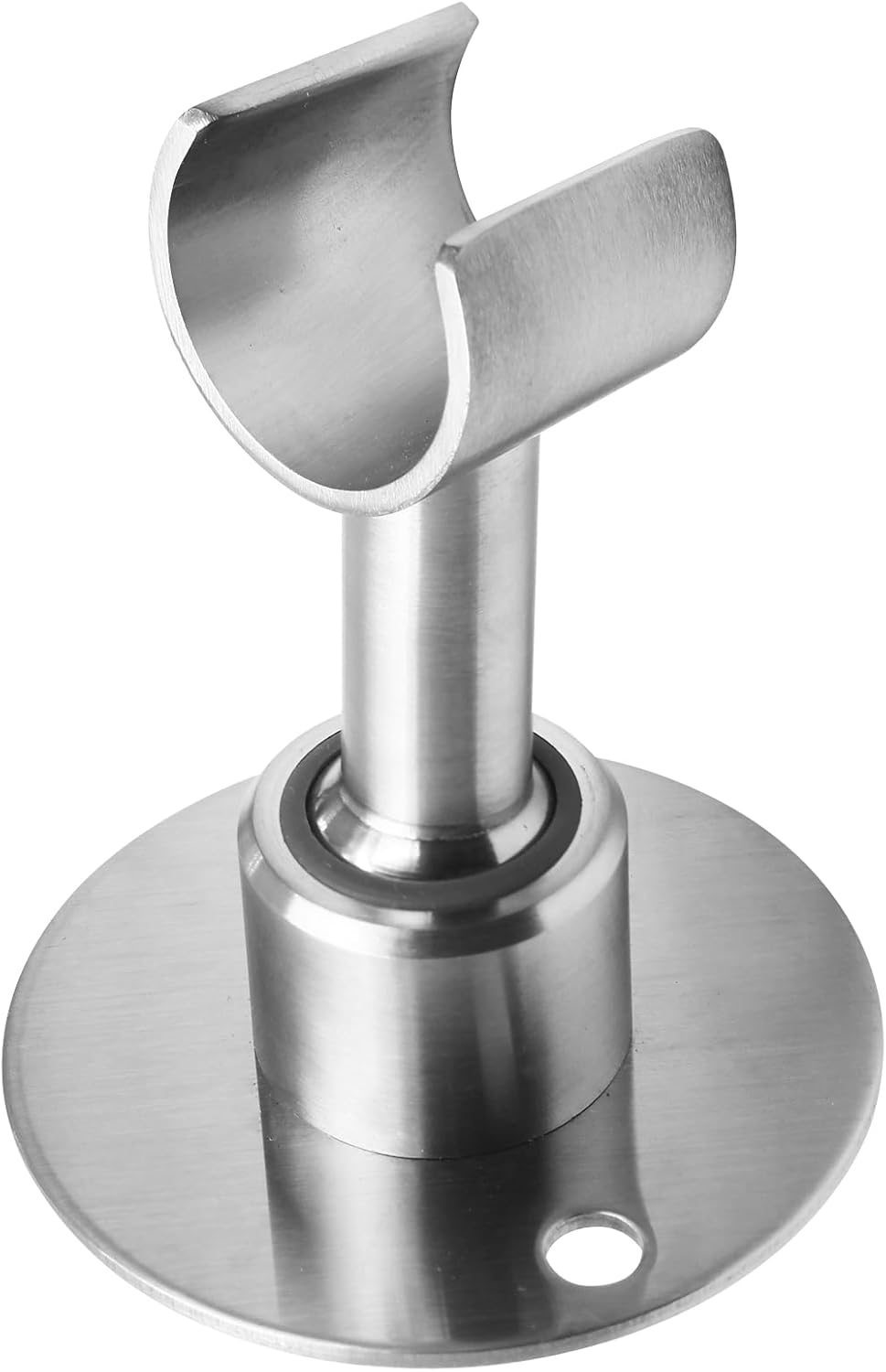 Soporte pared cabezal ducha acero inox ajustable 360°