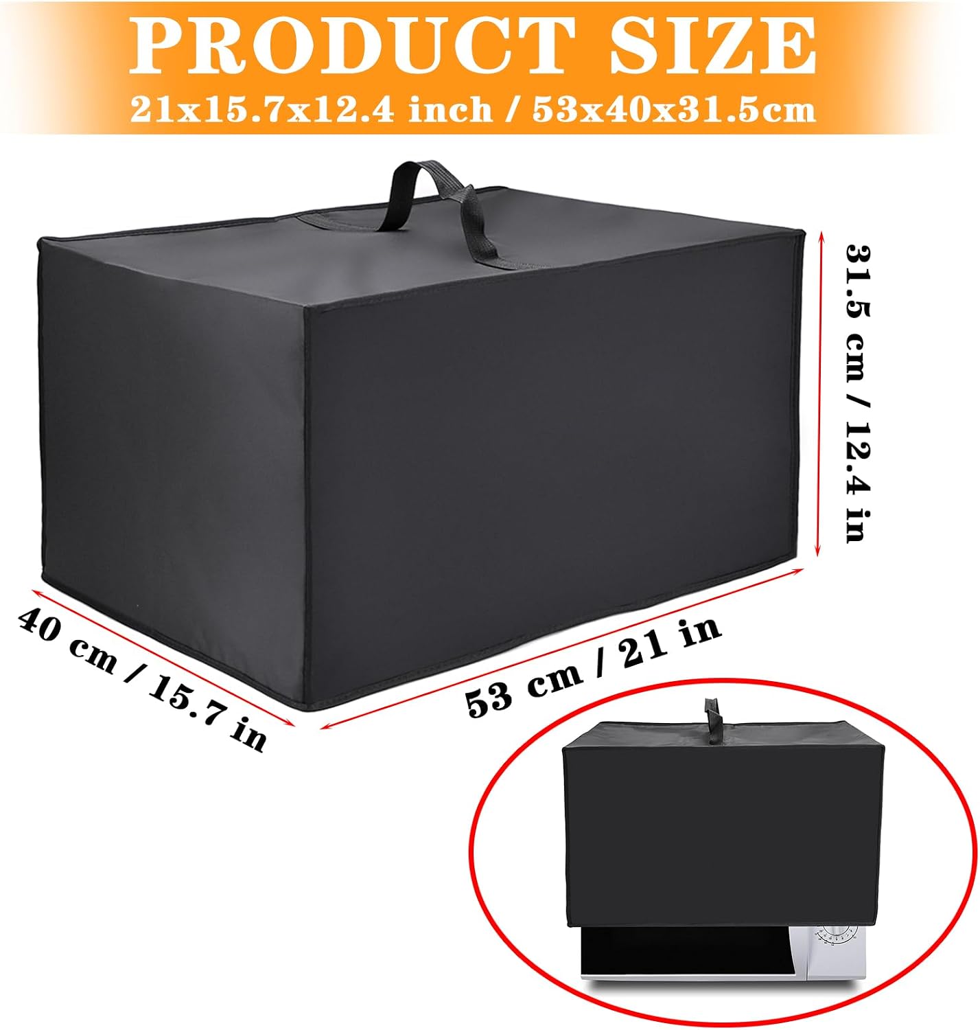 Funda protectora microondas tela nylon resistente calor